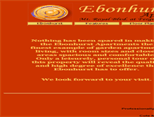 Tablet Screenshot of ebonhurst.com